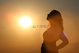 婦女,女性,太陽