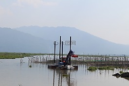 裝載,沼澤,湖