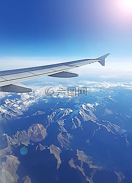 飛機(jī),云,天空