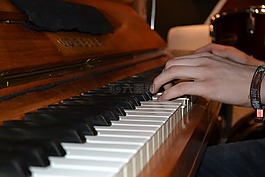 鋼琴,手,鋼琴鍵