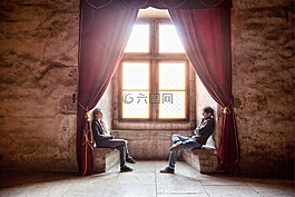 家伙,女孩,人