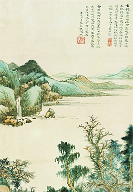 古树 花鸟 水墨 吴湖帆