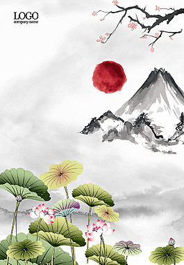 中國風(fēng)水墨風(fēng)景山水畫