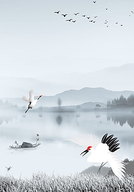 中國風(fēng)水墨風(fēng)景山水畫