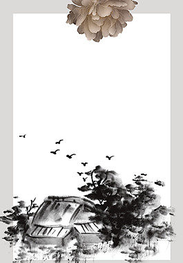 中國(guó)風(fēng)竹葉背景