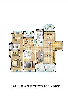 四室兩廳戶型圖cdr