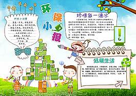 卡通環保小報