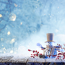 創(chuàng)意雪花電商背景