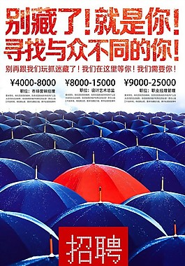 創意招聘海報