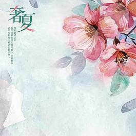 精美花卉主圖背景