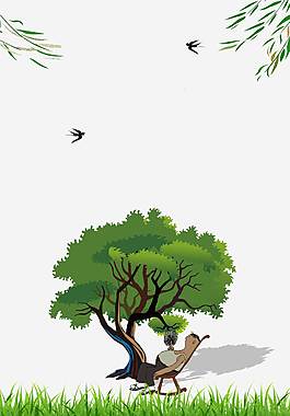 簡約手繪廣告背景