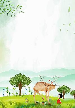 小清新廣告背景