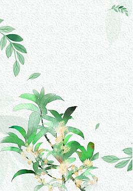 綠色植物廣告背景