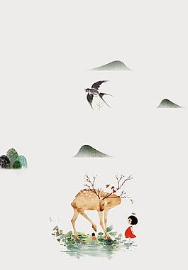 簡(jiǎn)約廣告背景