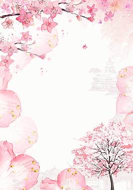 唯美花卉廣告背景
