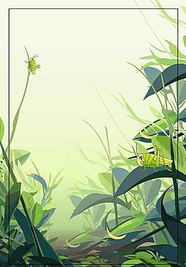 綠色小清新廣告背景