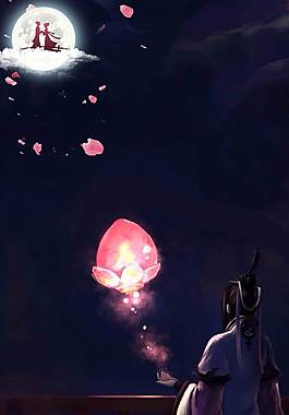 浪漫七夕廣告背景