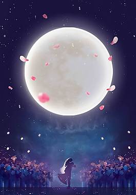 創(chuàng)意精美七夕廣告背景