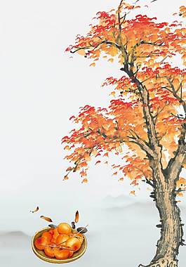 創(chuàng)意楓葉廣告背景