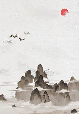 中國(guó)風(fēng)廣告背景