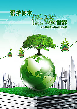 小清新保護環(huán)境公益海報