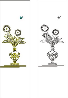 暗花 腰線 圖案 門圖 矢量 鏡花 線條