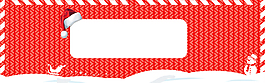 圣誕節(jié) 紅色banner 圣誕帽 雪