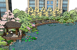 小區(qū)一角景觀