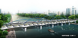 59.西安市浐灞河五號橋六號橋方案（中南設計研究院）325M