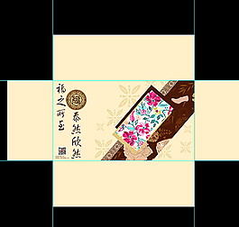 包裝平面矢量展開圖圖片