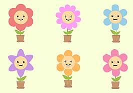 卡通花素材