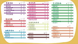 价目表