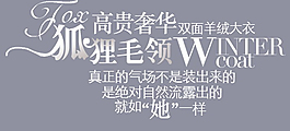 高貴奢華淘寶排版字體素材