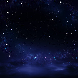 藍色璀璨星空背景高清