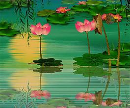 荷花風(fēng)景