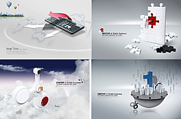 商務(wù)科技psd素材