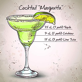 手繪飲料矢量圖片 AI