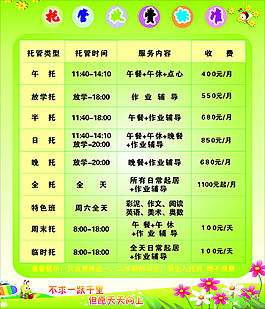 托管收費(fèi)標(biāo)準(zhǔn)