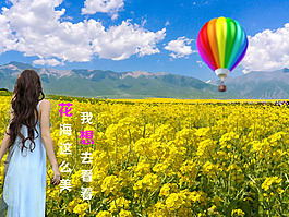 花海海報背景圖