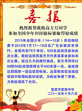 喜报图片