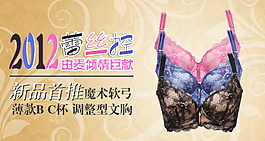 新品首推調(diào)整型文胸內(nèi)衣海報素材