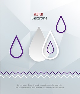 簡(jiǎn)約雨滴海報(bào)