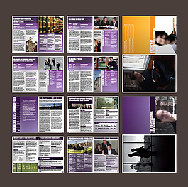 紫色簡約風格企業畫冊