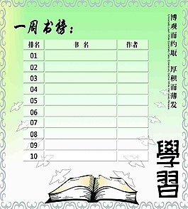 一周书榜