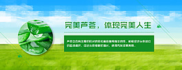 芦荟胶网站海报banner