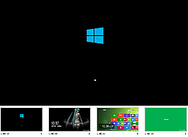 仿win8启动与关机全过程ppt模板