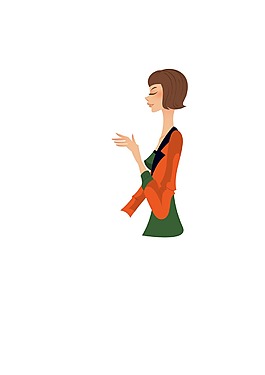 女士矢量图
