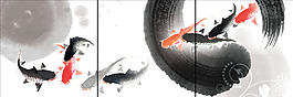 水墨金魚