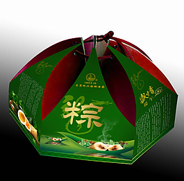 粽子包裝效果圖圖片