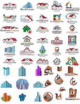 城市建筑LOGO矢量圖片